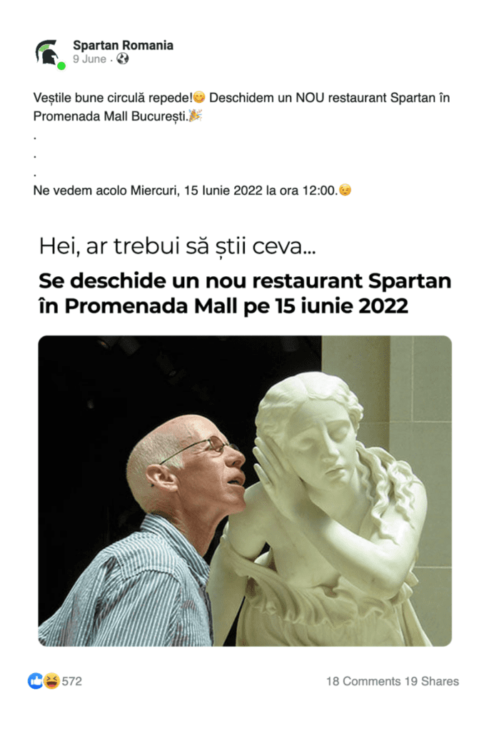 Promovare online Spartan Romania